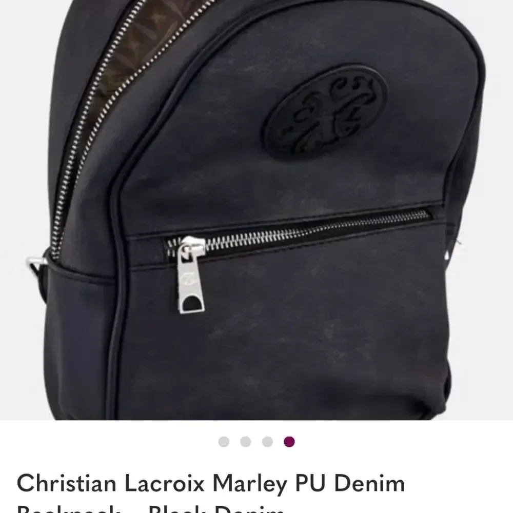 Christian Lacroix Black PU Backpack